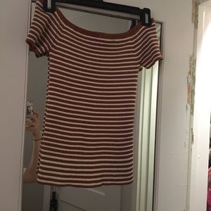 Off-the-shoulder sweater